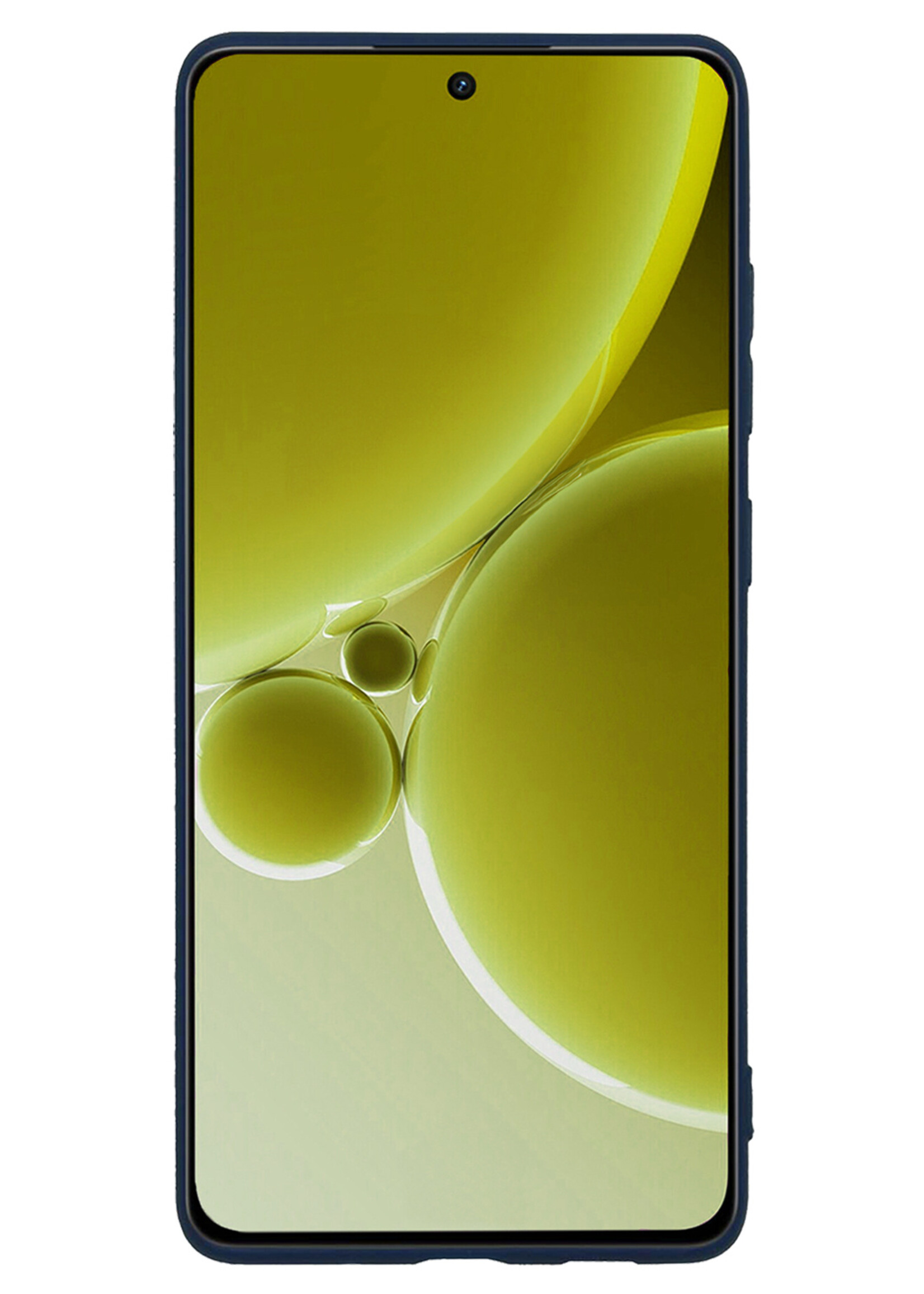 LUQ Hoesje Geschikt voor OnePlus Nord 3 Hoesje Siliconen Case - Hoes Geschikt voor OnePlus Nord 3 Hoes Siliconen - Donkerblauw