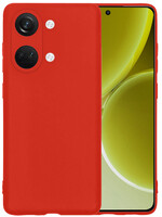 LUQ LUQ OnePlus Nord 3 Hoesje Siliconen - Rood