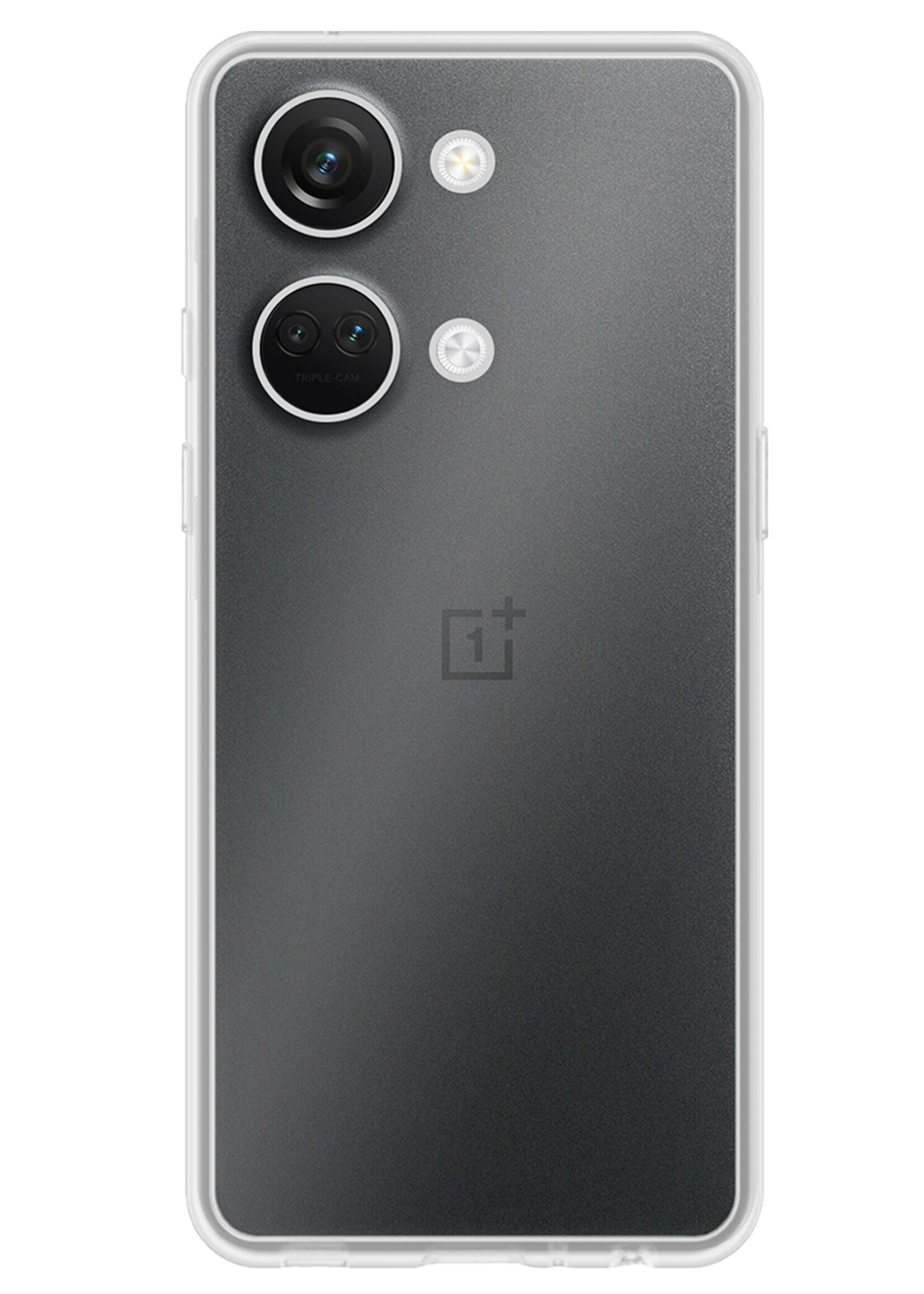 LUQ Hoesje Geschikt voor OnePlus Nord 3 Hoesje Siliconen Case - Hoes Geschikt voor OnePlus Nord 3 Hoes Siliconen - Transparant