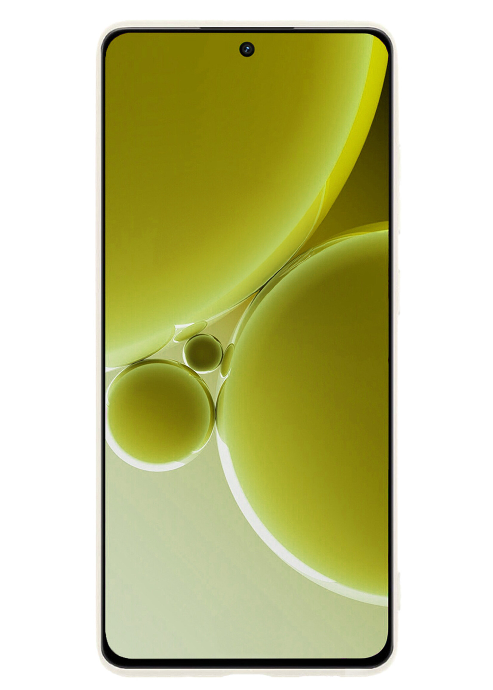 LUQ Hoesje Geschikt voor OnePlus Nord 3 Hoesje Siliconen Case - Hoes Geschikt voor OnePlus Nord 3 Hoes Siliconen - Wit