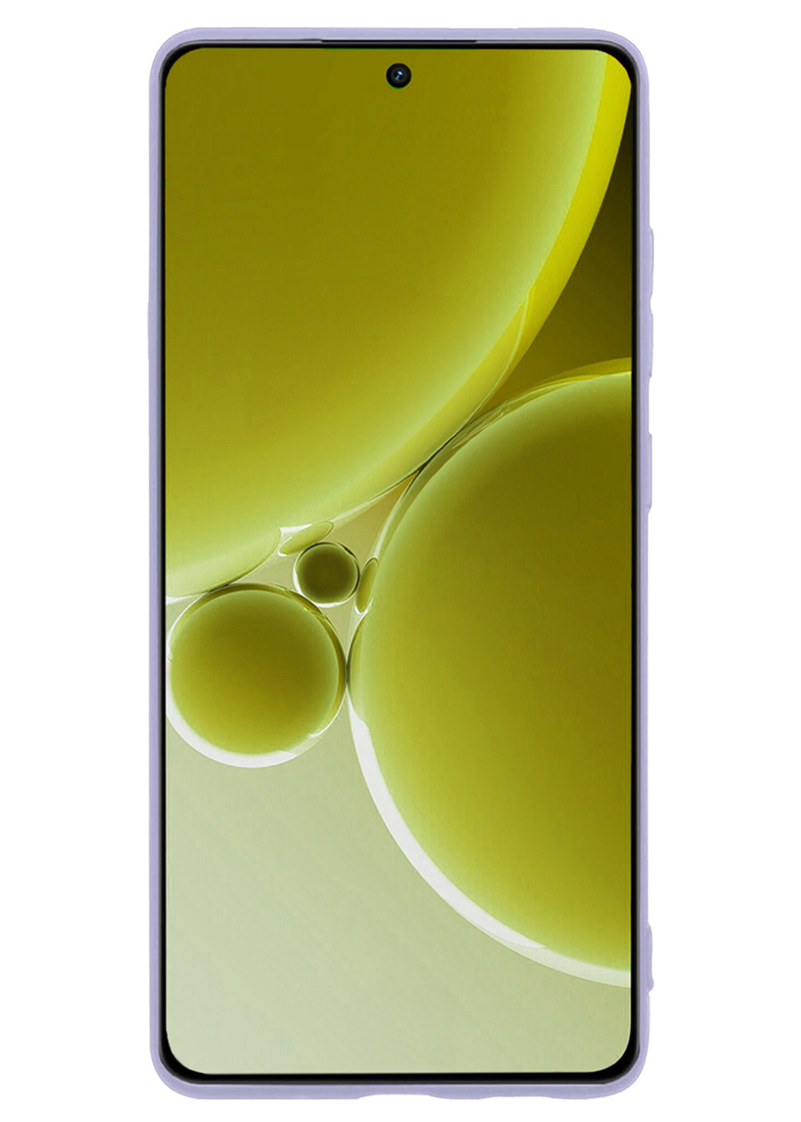 LUQ Hoesje Geschikt voor OnePlus Nord 3 Hoesje Siliconen Case - Hoes Geschikt voor OnePlus Nord 3 Hoes Siliconen - Lila - 2 Stuks