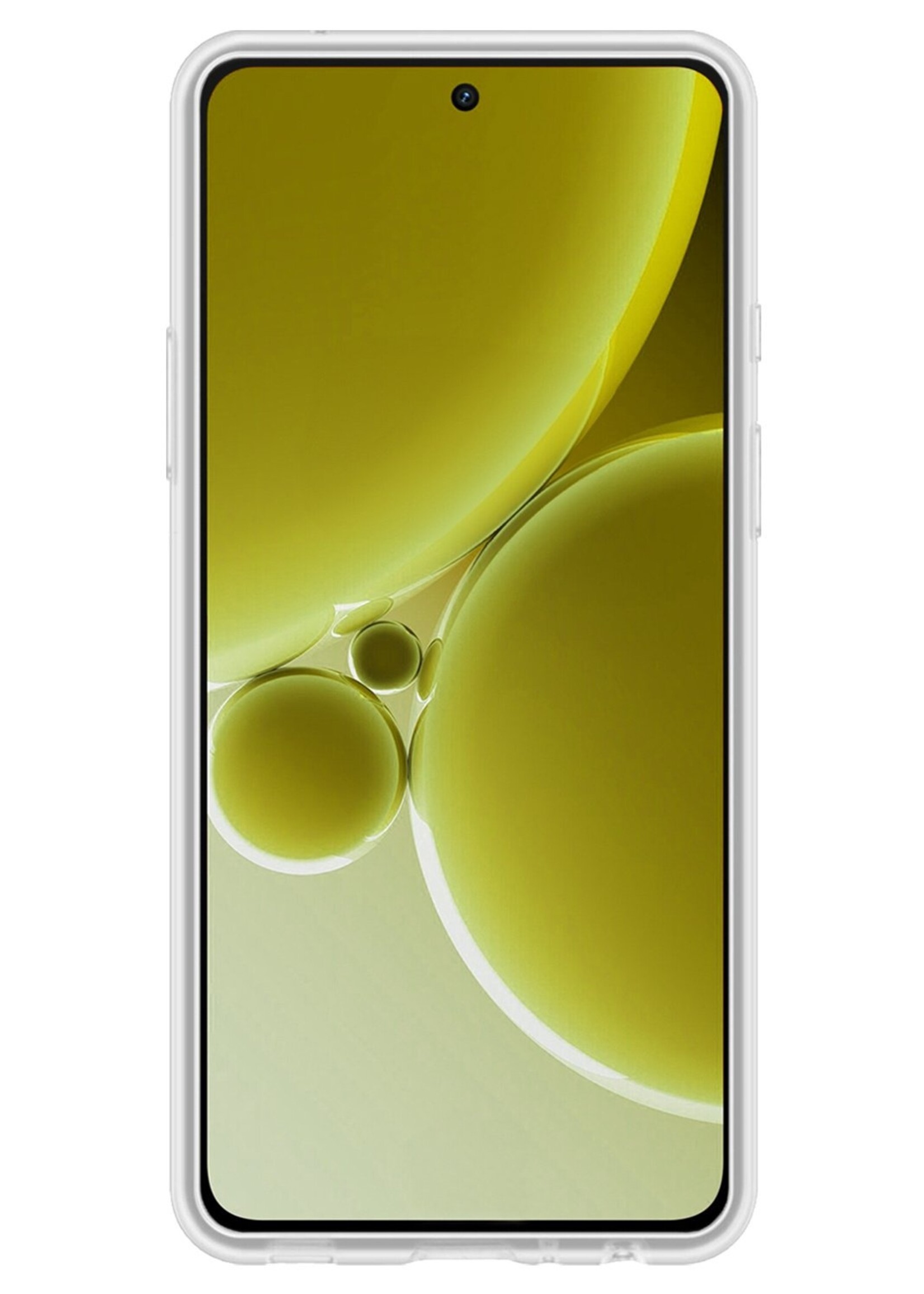 LUQ Hoesje Geschikt voor OnePlus Nord 3 Hoesje Siliconen Case Met 2x Screenprotector - Hoes Geschikt voor OnePlus Nord 3 Hoes Siliconen - Transparant