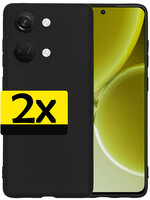LUQ LUQ OnePlus Nord 3 Hoesje Siliconen - Zwart - 2 PACK