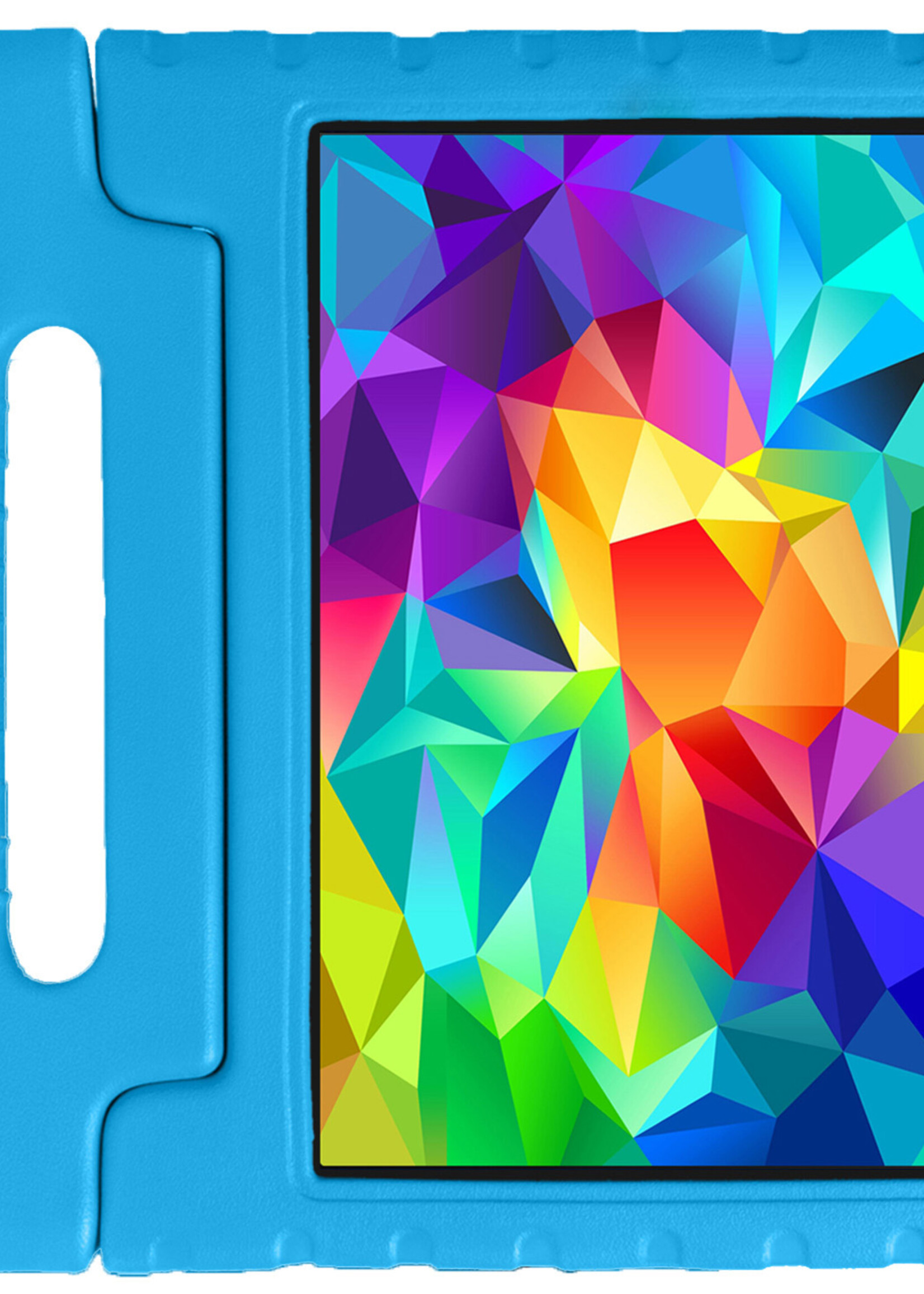 LUQ Hoes Geschikt voor Samsung Galaxy Tab A 10.1 2019 Hoes Kinder Hoesje Kids Case Kinderhoes Shockproof - Hoesje Geschikt voor Samsung Tab A 10.1 2019 Hoesje Kidscase - Blauw