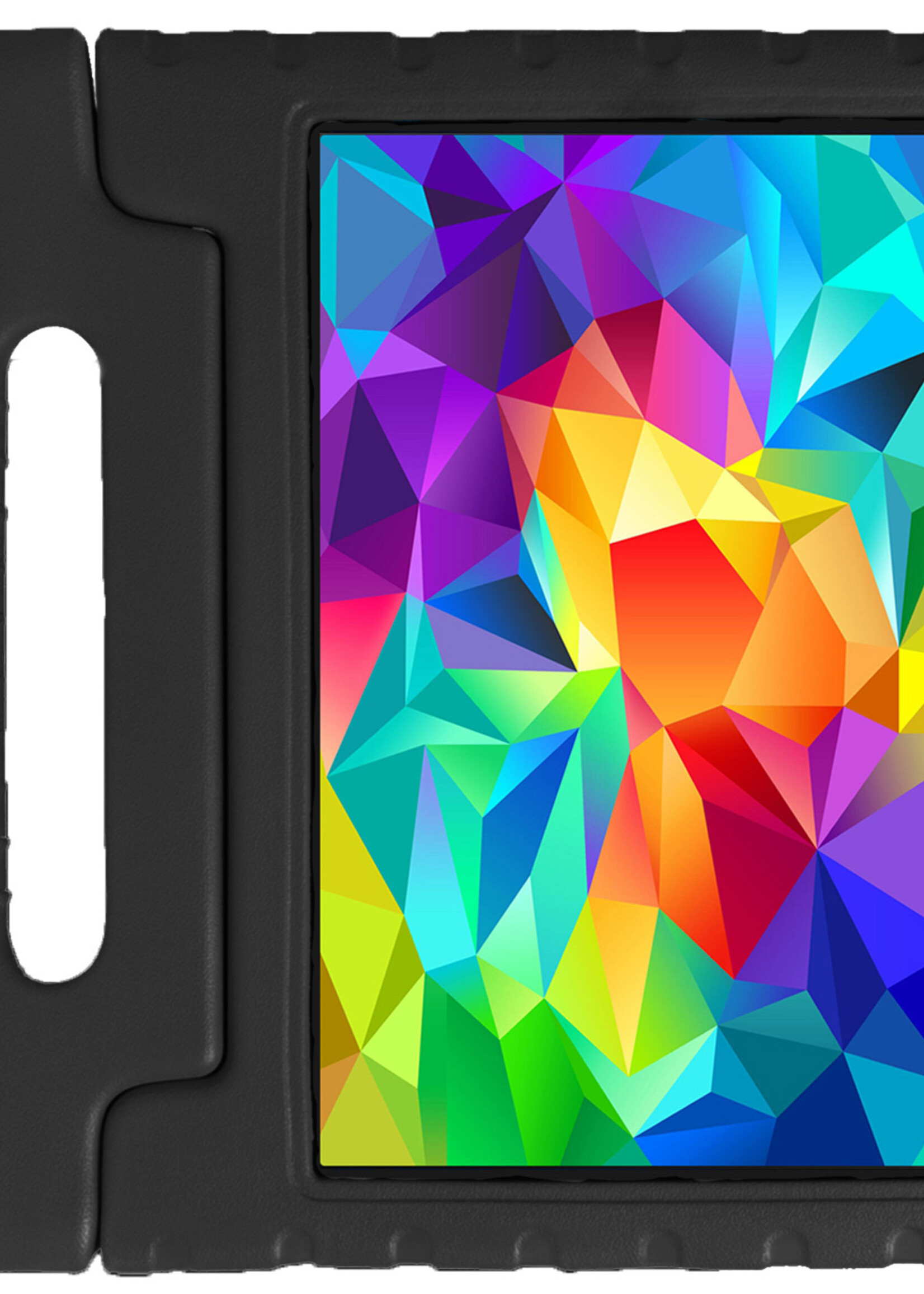 LUQ Hoes Geschikt voor Samsung Galaxy Tab A 10.1 2019 Hoes Kinder Hoesje Kids Case Kinderhoes Shockproof - Hoesje Geschikt voor Samsung Tab A 10.1 2019 Hoesje Kidscase - Zwart