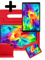 LUQ LUQ Samsung Galaxy Tab A 10.1 2019 Kinderhoes Met Screenprotector - Rood