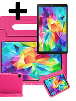 LUQ LUQ Samsung Galaxy Tab A 10.1 2019 Kinderhoes Met Screenprotector - Roze