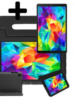 LUQ LUQ Samsung Galaxy Tab A 10.1 2019 Kinderhoes Met Screenprotector - Zwart