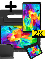 LUQ LUQ Samsung Galaxy Tab A 10.1 2019 Kinderhoes Met 2x Screenprotector - Zwart