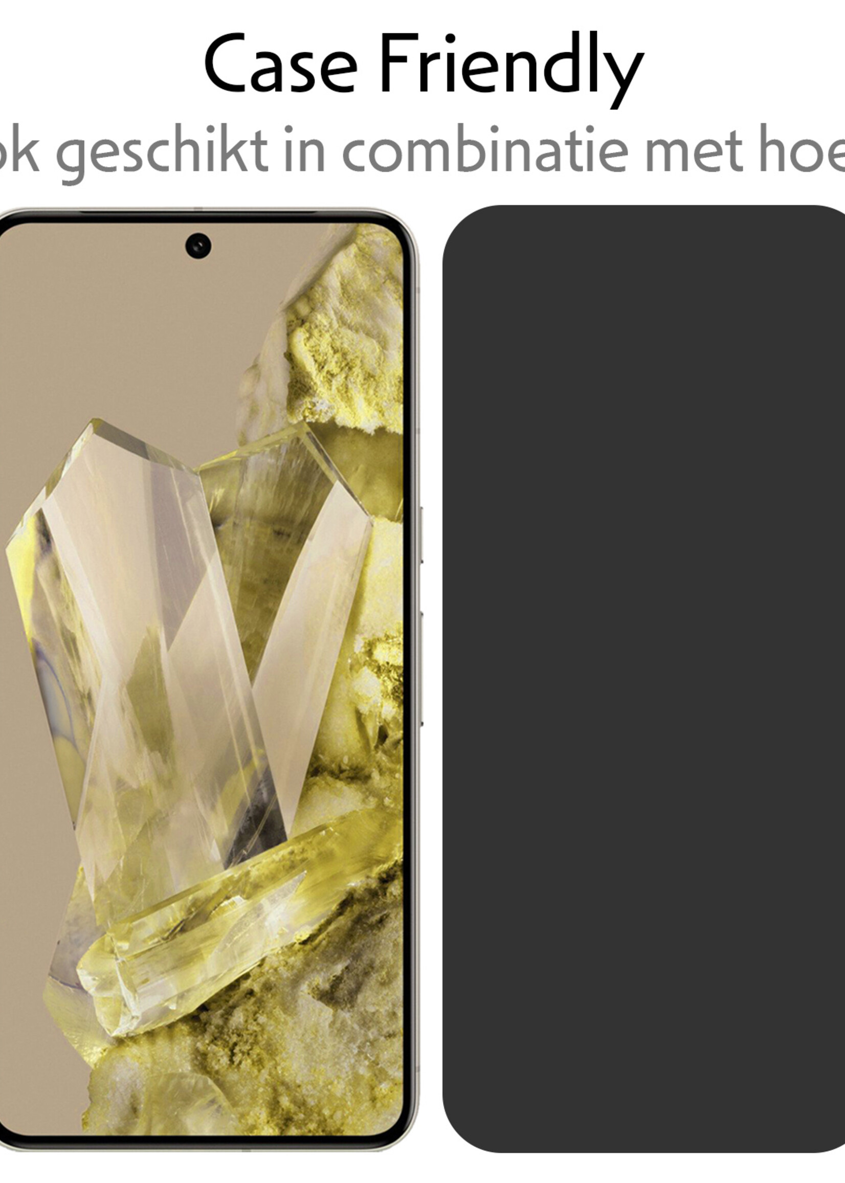 LUQ Screenprotector Geschikt voor Google Pixel 8 Pro Privacy Screenprotector Bescherm Glas - Privacy Screenprotector Geschikt voor Google Pixel 8 Pro Screenprotector Glas - 3 Stuks