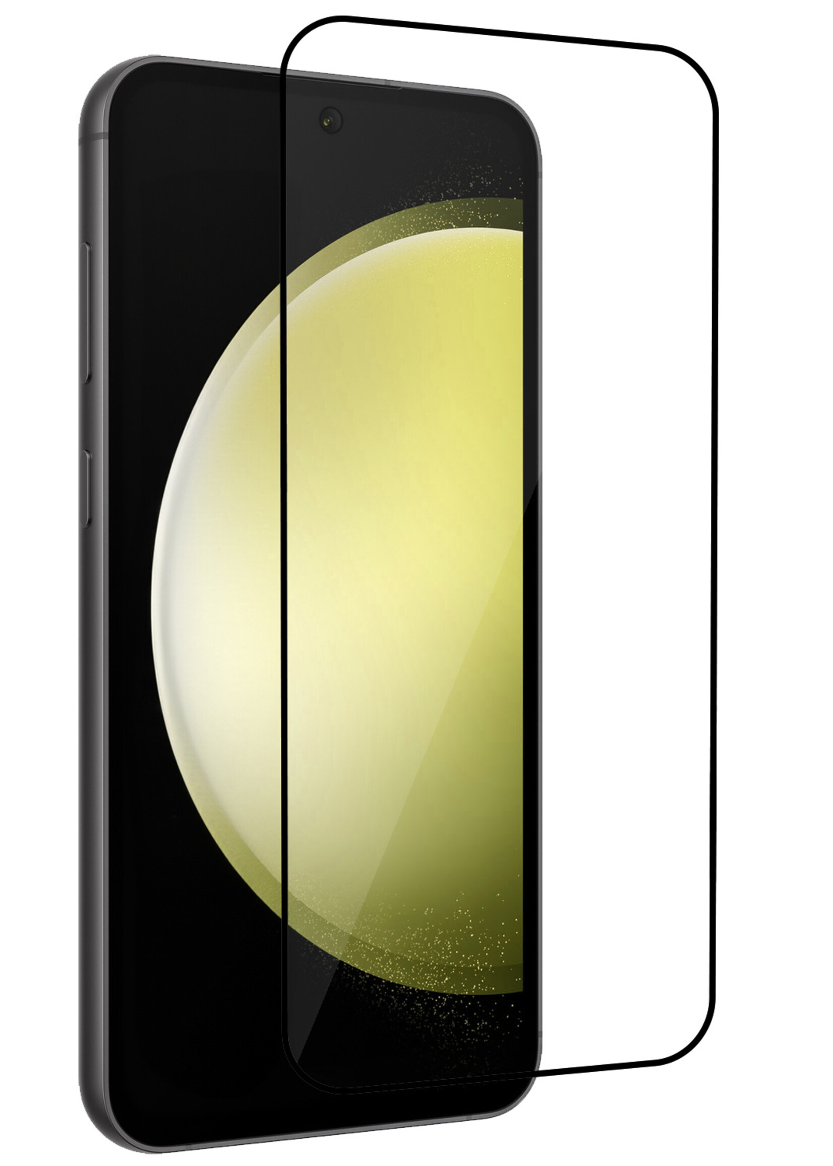 LUQ Screenprotector Geschikt voor Samsung S23 FE Screenprotector Glas Full Cover - Screenprotector Geschikt voor Samsung Galaxy S23 FE Screenprotector Full Cover