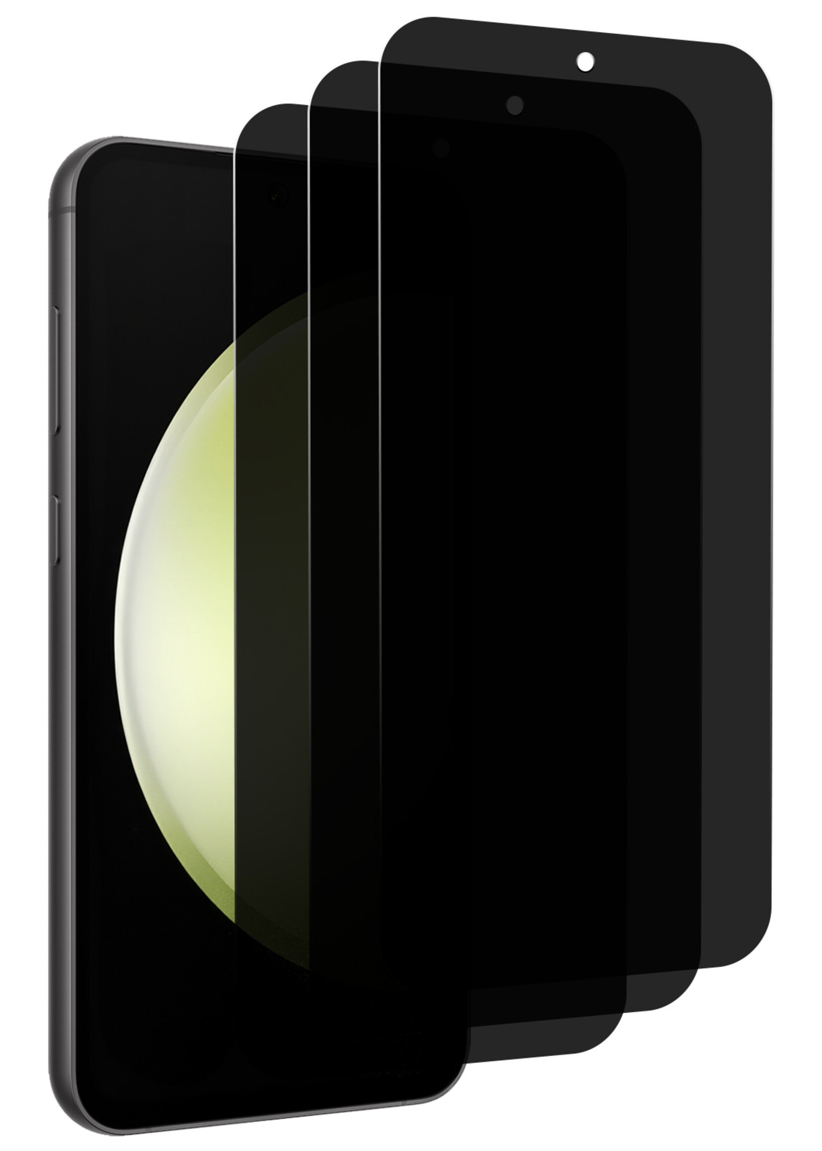 LUQ Screenprotector Geschikt voor Samsung S23 FE Privacy Screenprotector Bescherm Glas - Privacy Screenprotector Geschikt voor Samsung Galaxy S23 FE Screenprotector Glas - 3 Stuks