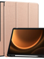 LUQ LUQ Samsung Galaxy Tab S9 FE Hoesje Met Uitsparing S Pen - Rose Goud