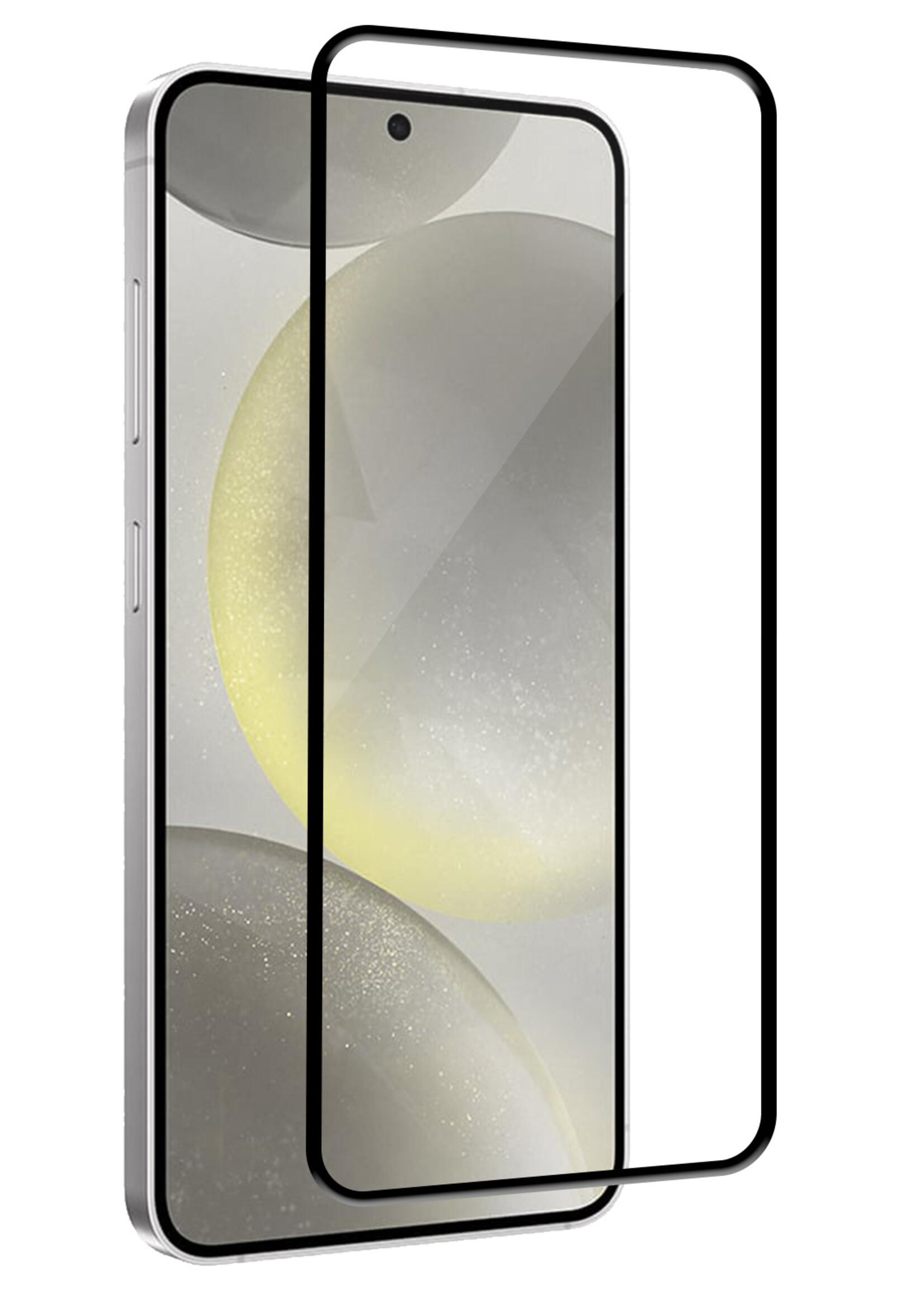 LUQ Screenprotector Geschikt voor Samsung S24 Screenprotector Glas Full Cover - Screenprotector Geschikt voor Samsung Galaxy S24 Screenprotector Full Cover