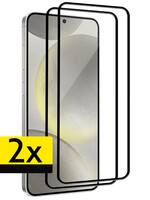 LUQ LUQ Samsung Galaxy S24 Screenprotector Glas Full Cover 2D - 2 PACK