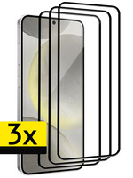LUQ LUQ Samsung Galaxy S24 Plus Screenprotector Glas Full Cover 2D - 3 PACK
