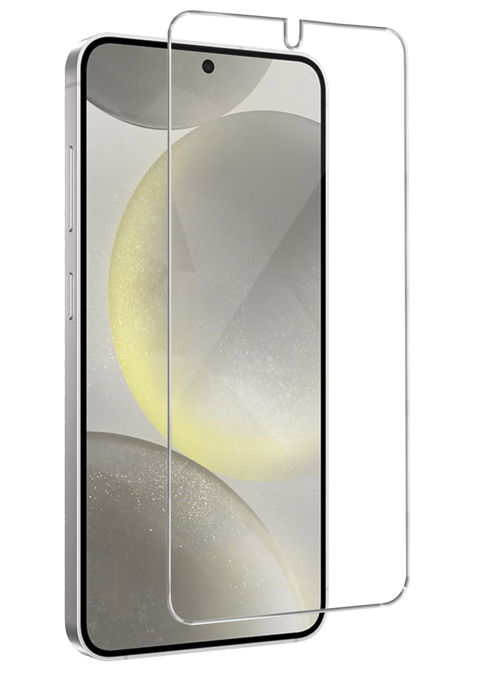 LUQ Screenprotector Geschikt voor Samsung S24 Screenprotector Beschermglas Gehard Glas - Screenprotector Geschikt voor Samsung Galaxy S24 Screenprotector Glas