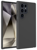 LUQ LUQ Samsung Galaxy S24 Ultra Hoesje Siliconen - Zwart