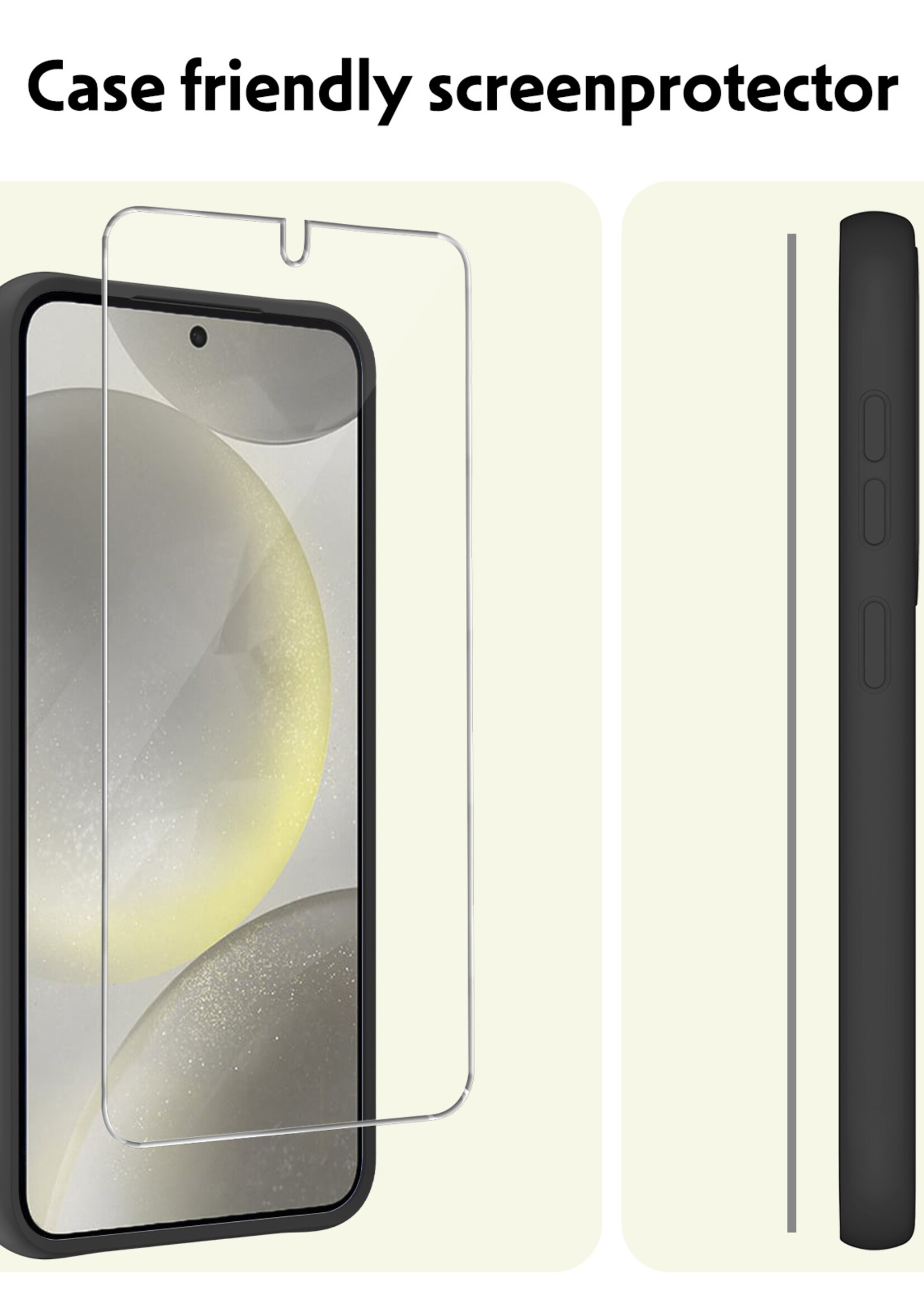 LUQ Screenprotector Geschikt voor Samsung S24 Plus Screenprotector Beschermglas Gehard Glas - Screenprotector Geschikt voor Samsung Galaxy S24 Plus Screenprotector Glas