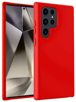 LUQ LUQ Samsung Galaxy S24 Ultra Hoesje Siliconen - Rood