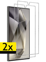 LUQ LUQ Samsung Galaxy S24 Ultra Screenprotector Glas  - 2 PACK