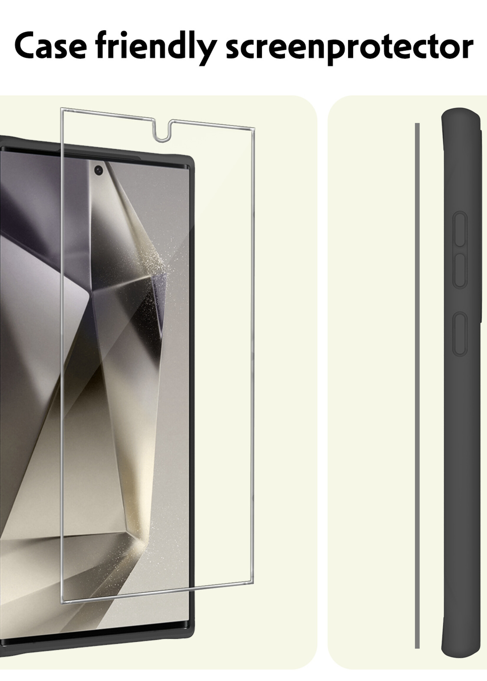 LUQ Screenprotector Geschikt voor Samsung S24 Ultra Screenprotector Beschermglas Gehard Glas - Screenprotector Geschikt voor Samsung Galaxy S24 Ultra Screenprotector Glas - 2 Stuks