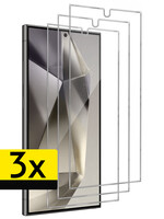 LUQ LUQ Samsung Galaxy S24 Ultra Screenprotector Glas  - 3 PACK