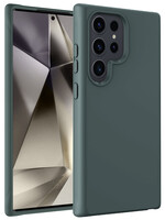 LUQ LUQ Samsung Galaxy S24 Ultra Hoesje Siliconen - Donkergroen