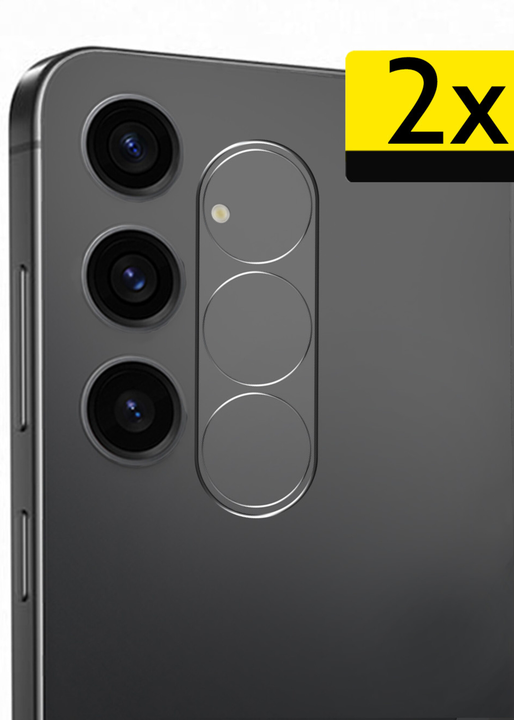 LUQ Screenprotector Geschikt voor Samsung S24 Camera Screenprotector Tempered Glass - Screenprotector Geschikt voor Samsung Galaxy S24 Screenprotector Camera Screenprotector - 2 Stuks
