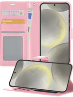 LUQ LUQ Samsung Galaxy S24 Hoesje Bookcase - Lichtroze