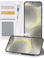 LUQ LUQ Samsung Galaxy S24 Hoesje Bookcase - Wit