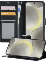 LUQ LUQ Samsung Galaxy S24 Hoesje Bookcase - Zwart