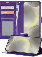 LUQ LUQ Samsung Galaxy S24 Plus Hoesje Bookcase - Paars