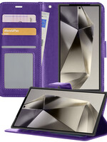 LUQ LUQ Samsung Galaxy S24 Ultra Hoesje Bookcase - Paars