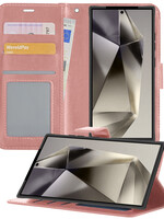 LUQ LUQ Samsung Galaxy S24 Ultra Hoesje Bookcase - Rose Goud
