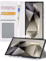 LUQ LUQ Samsung Galaxy S24 Ultra Hoesje Bookcase - Wit
