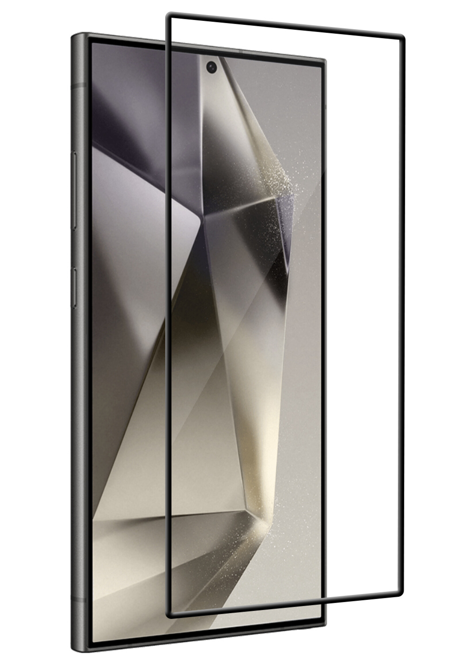 LUQ Screenprotector Geschikt voor Samsung S24 Ultra Screenprotector Glas Full Cover - Screenprotector Geschikt voor Samsung Galaxy S24 Ultra Screenprotector Full Cover