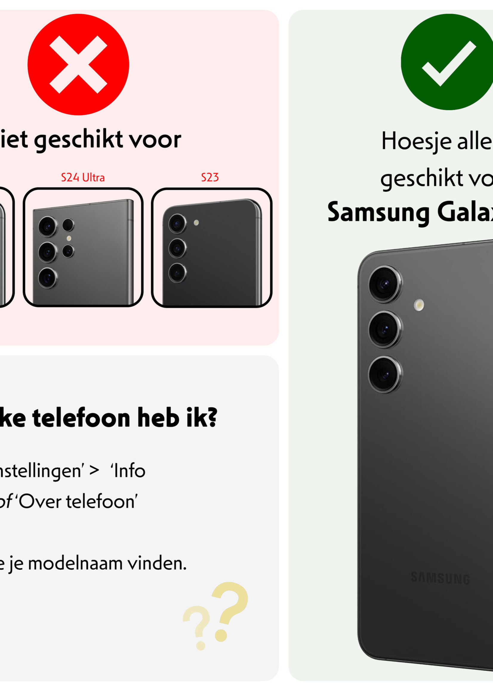 LUQ Hoesje Geschikt voor Samsung S24 Hoesje Siliconen Case Met 2x Screenprotector - Hoes Geschikt voor Samsung Galaxy S24 Hoes Siliconen - Zwart