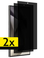 LUQ LUQ Samsung Galaxy S24 Ultra Screenprotector Glas Privacy - 2 PACK