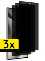 LUQ LUQ Samsung Galaxy S24 Ultra Screenprotector Glas Privacy - 3 PACK