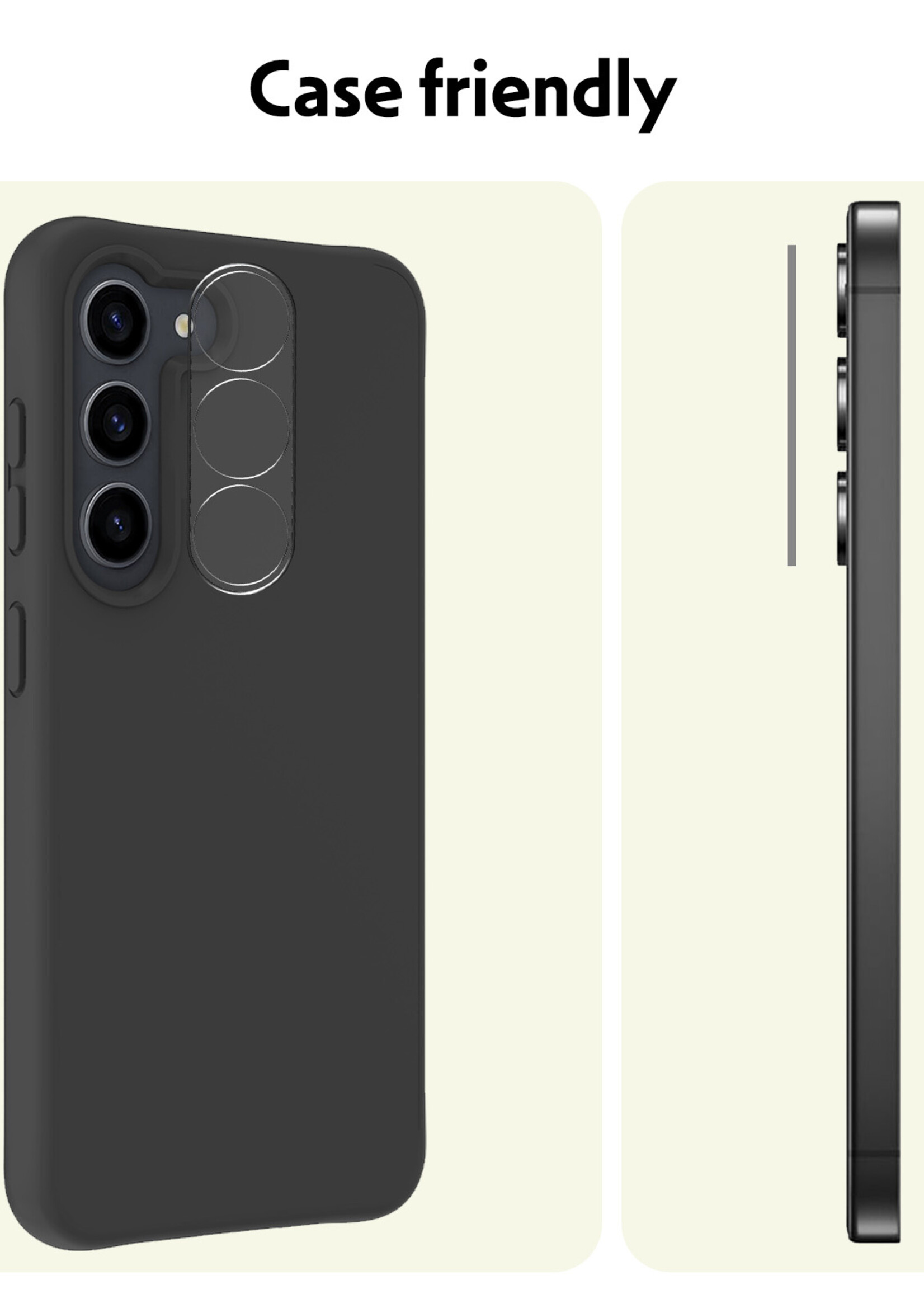 LUQ Screenprotector Geschikt voor Samsung S23 FE Camera Screenprotector Tempered Glass - Screenprotector Geschikt voor Samsung Galaxy S23 FE Screenprotector Camera Screenprotector - 2 Stuks