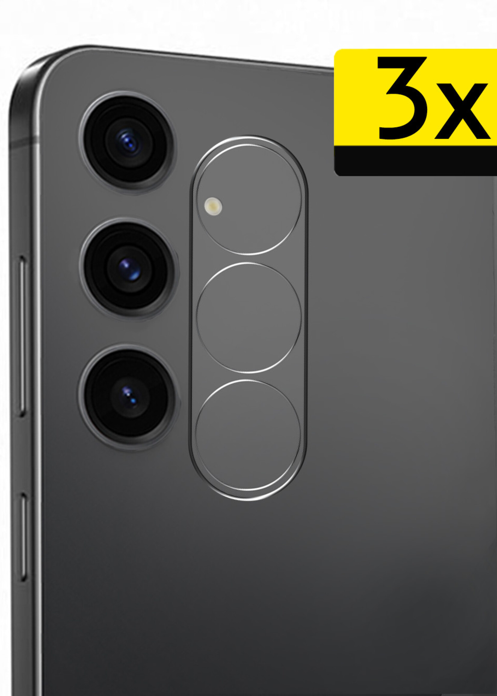 LUQ Screenprotector Geschikt voor Samsung S23 FE Camera Screenprotector Tempered Glass - Screenprotector Geschikt voor Samsung Galaxy S23 FE Screenprotector Camera Screenprotector - 3 Stuks