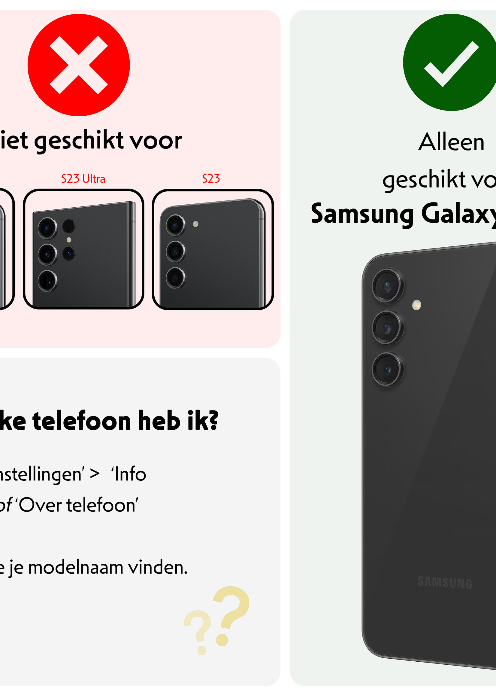 LUQ Screenprotector Geschikt voor Samsung S23 FE Camera Screenprotector Tempered Glass - Screenprotector Geschikt voor Samsung Galaxy S23 FE Screenprotector Camera Screenprotector