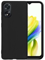 LUQ LUQ OPPO A38 Hoesje Siliconen - Zwart