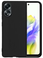 LUQ LUQ OPPO A58 Hoesje Siliconen - Zwart