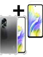 LUQ LUQ OPPO A58 Hoesje Shockproof Met Screenprotector