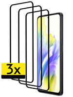 LUQ LUQ OPPO A98 Screenprotector Glas Full Cover 2D - 3 PACK