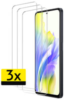 LUQ LUQ OPPO A58 Screenprotector Glas  - 3 PACK