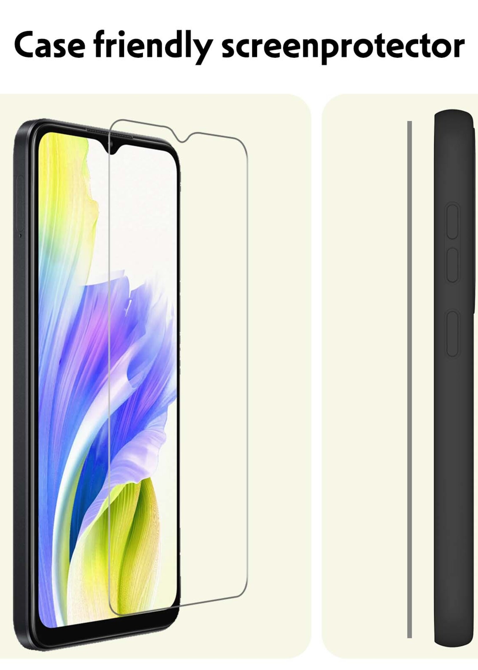 LUQ Screenprotector Geschikt voor OPPO A38 Screenprotector Beschermglas Gehard Glas - Screenprotector Geschikt voor OPPO A38 Screenprotector Glas - 3 Stuks