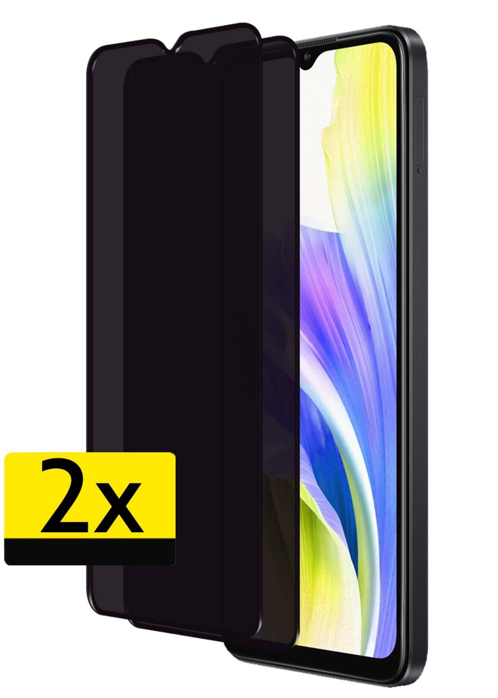 LUQ Screenprotector Geschikt voor OPPO A38 Privacy Screenprotector Bescherm Glas - Privacy Screenprotector Geschikt voor OPPO A38 Screenprotector Glas - 2 Stuks